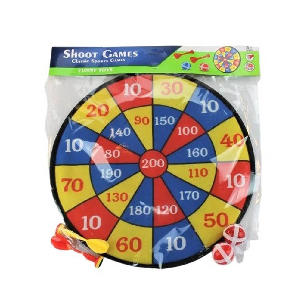 Velcro Dart m. 4 Bolde og 4 Pile - Ø 36 cm