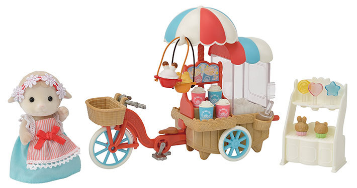 Sylvanian families - Popcornsalgscykel med figur