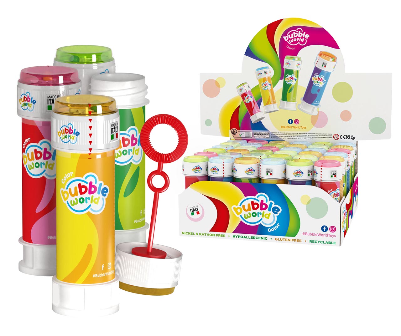 Bubble World Sæbebobler 60 ml. med spil