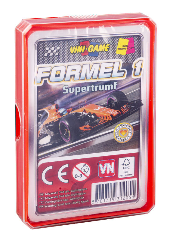 Vini Game Bilkort Spil - Formel 1