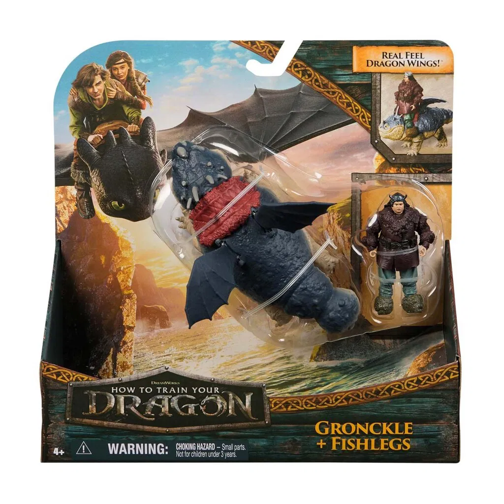 Dragons Movie Viking og Dragon - Gronckle og Fishlegs