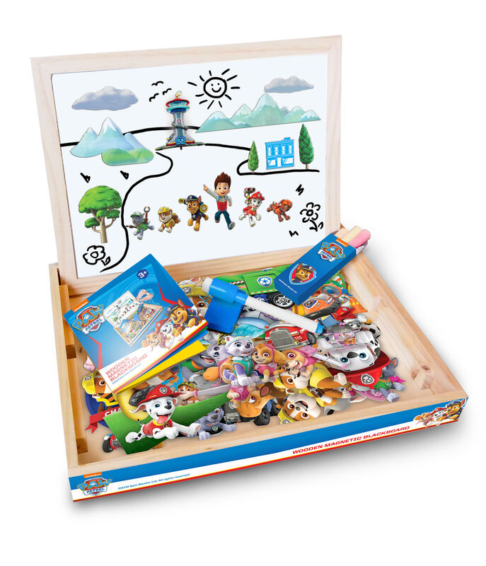 Paw Patrol 3-i-1 kridt- og magnettavle - 90 dele