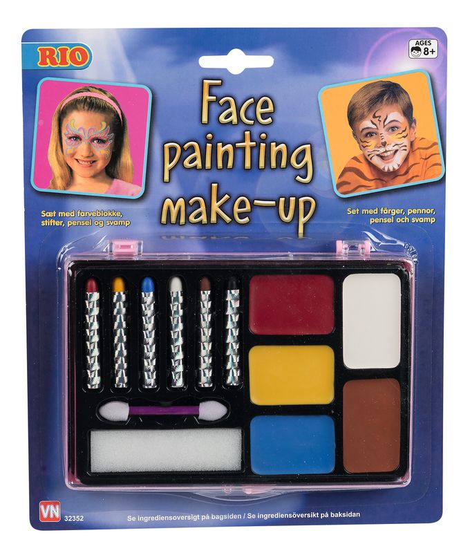 RIO Ansigtsmakeup Skub-up stifter - 6 stk - Parabenfri