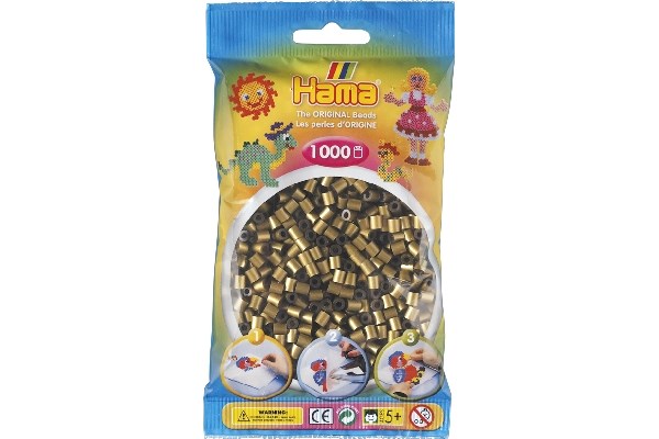 Hama perler - midi - 1000 stk - bronze (63)