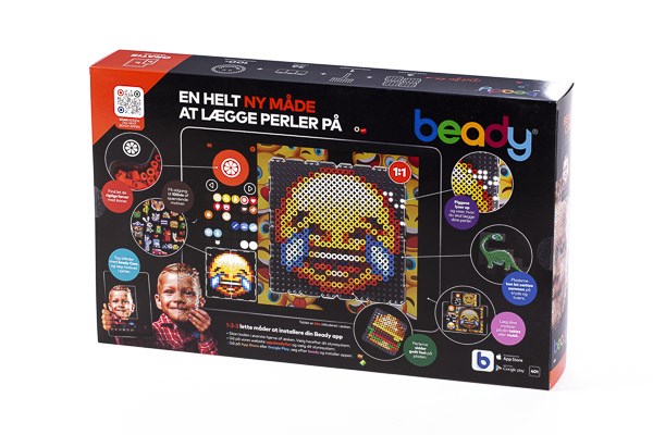 Beady Basic Sæt med 10.800 Perler, 4 plader, 1 skraber