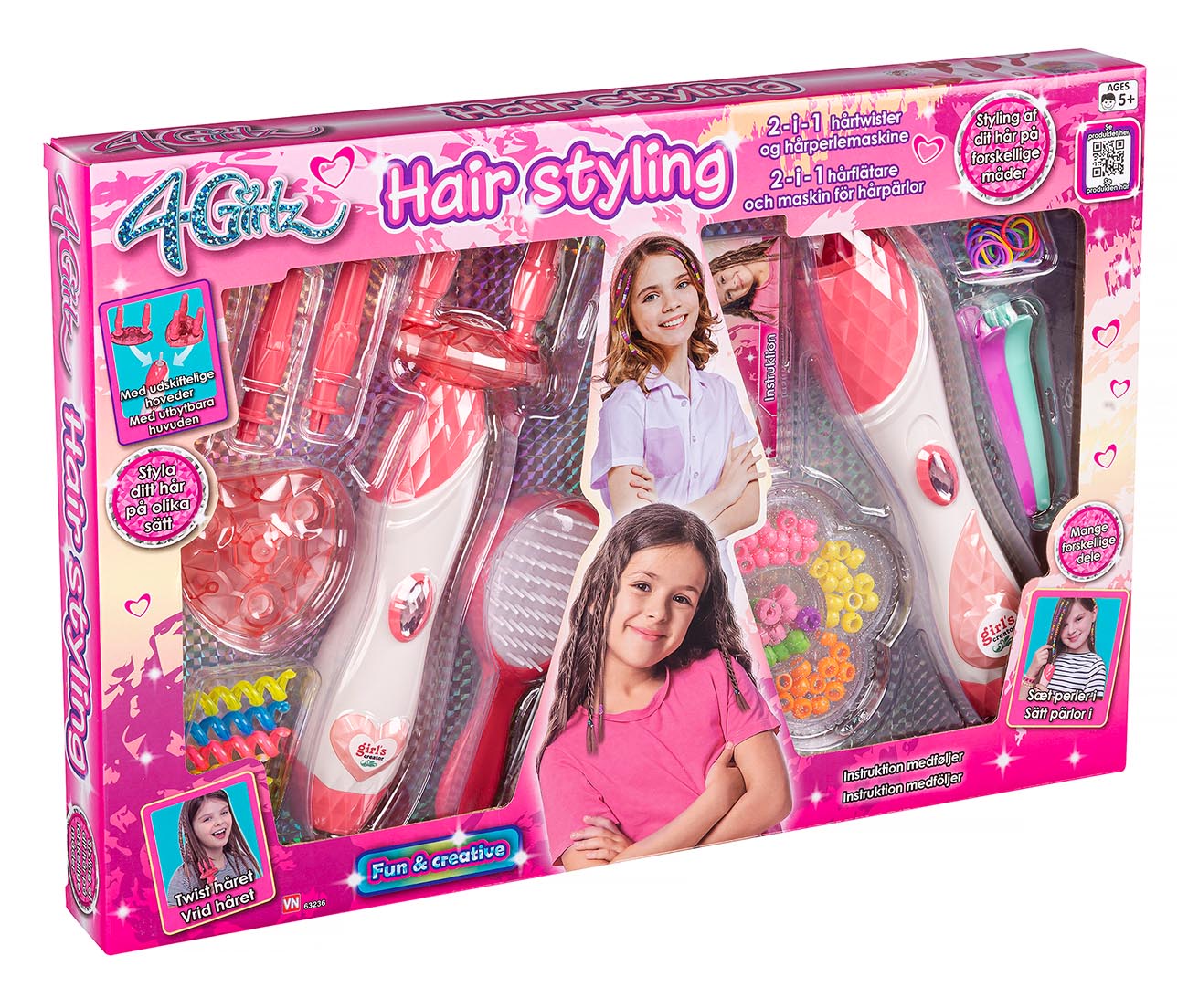 4-Girlz mega hårstyling sæt til børn