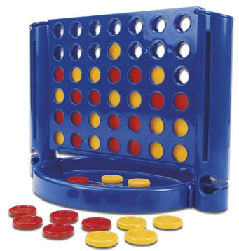 4 på stribe - Rejsestørrelse - Hasbro Spil