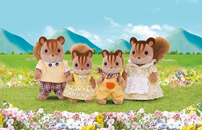 Sylvanian families - Valnøddeegern Familie 