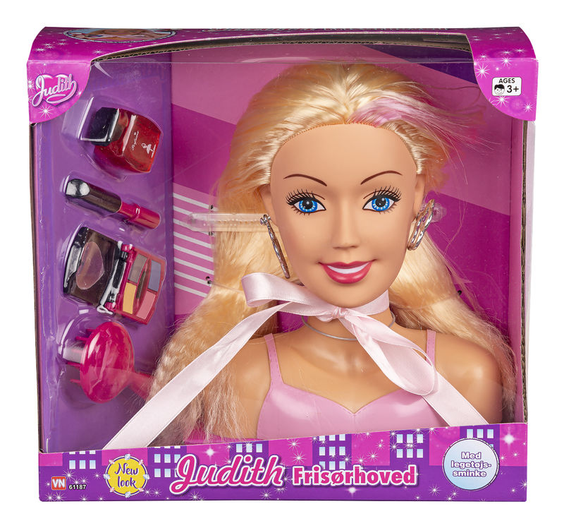Judith Lege make-up hoved m. tilbehør