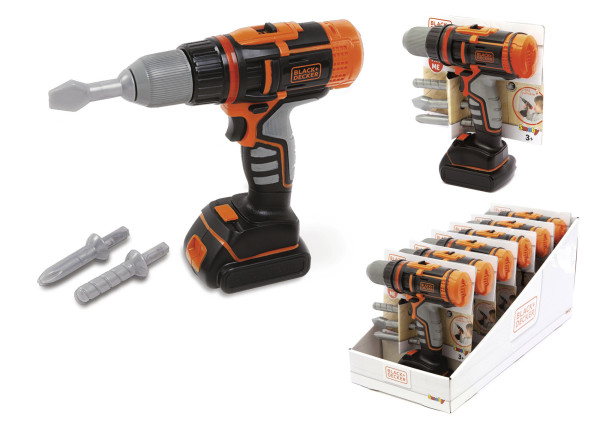 Black & Decker Boremaskine m. holder og 3 bor til børn