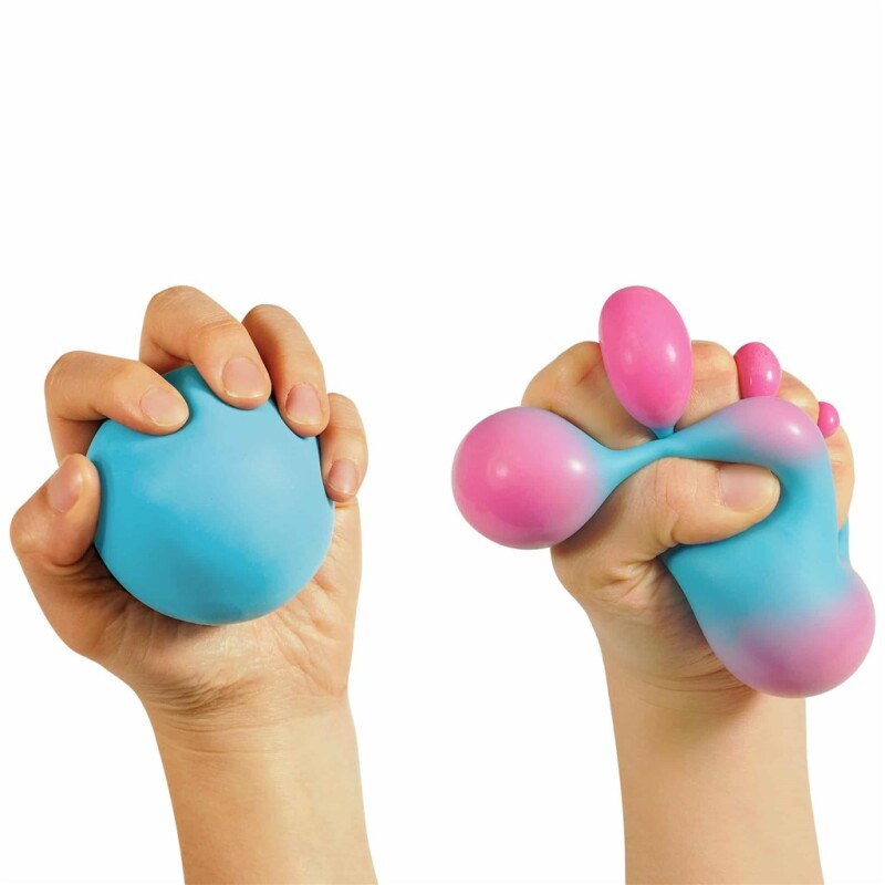 Needoh Fidget stressbold med farveskift - Ø 6 cm