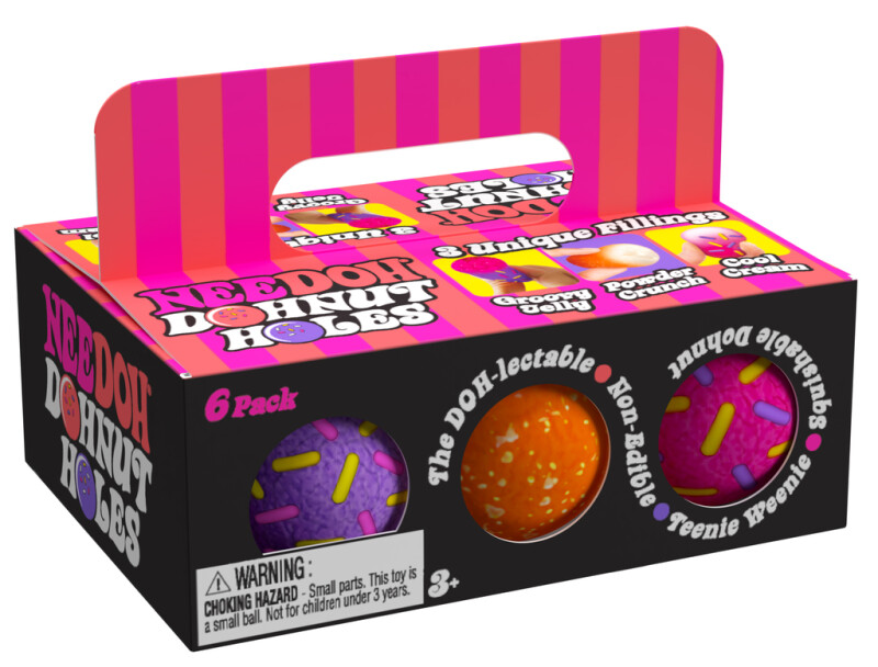 NeeDoh Dohnut Holes Teenie - 6-pakke