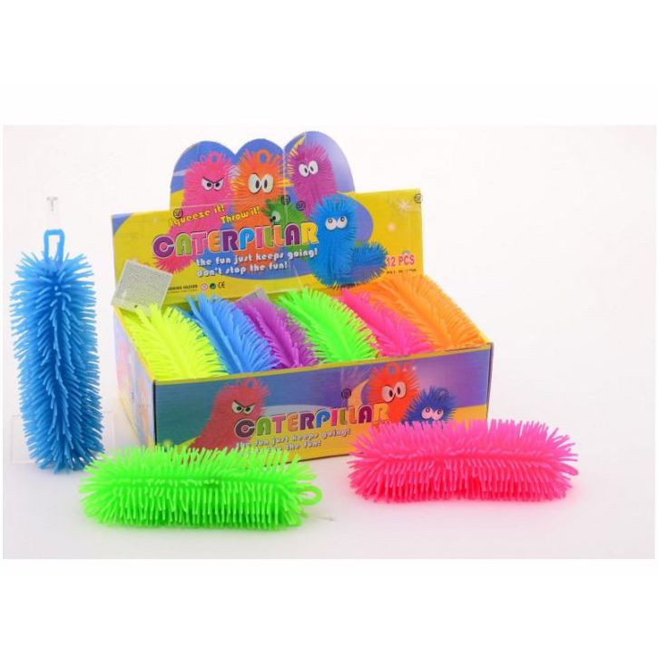 Fluffy worm 23 cm - assorterede