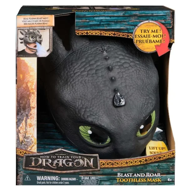 Dragons Movie Bland and Roar Toothless Mask