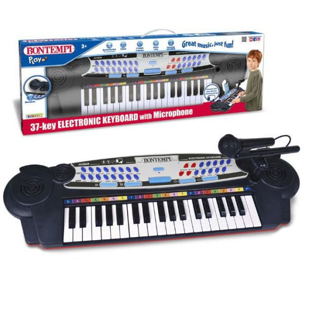 Bontempi keyboard st m. mikrofon, lyde og rytmer