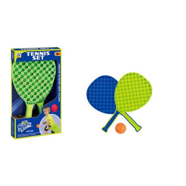 Strandtennis med skumbold