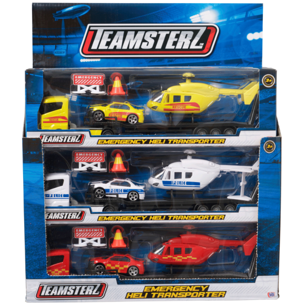 Teamsterz Helikopter Transporter -  Metal