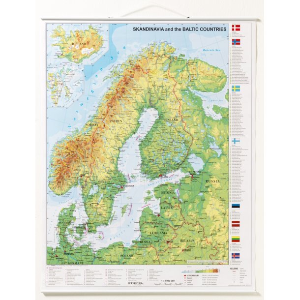 Vgkort Scandinavien 97*67cm.