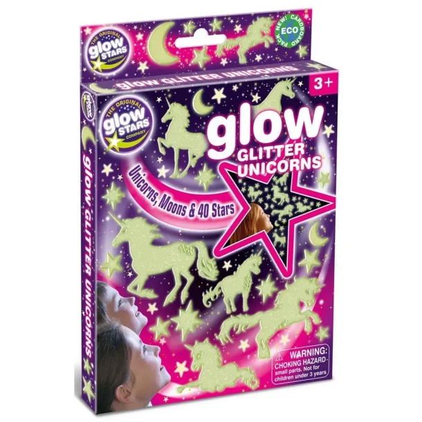 Brainstorm Glow Glitter Unicorns