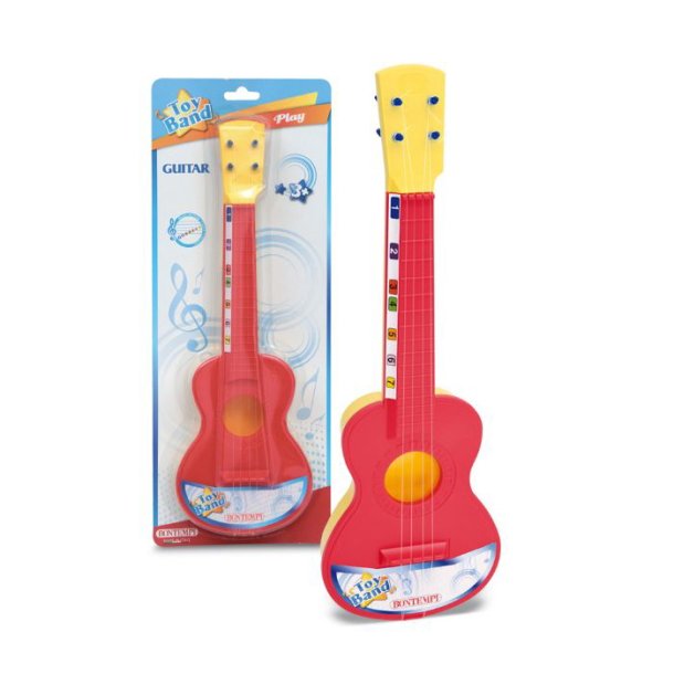 Bontempi Spansk guitar m. 4 nylon strenge - 40 cm