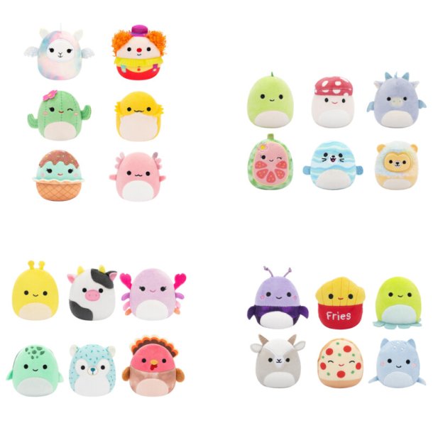 Squishmallows Micromallows 6-pak - Assorterede