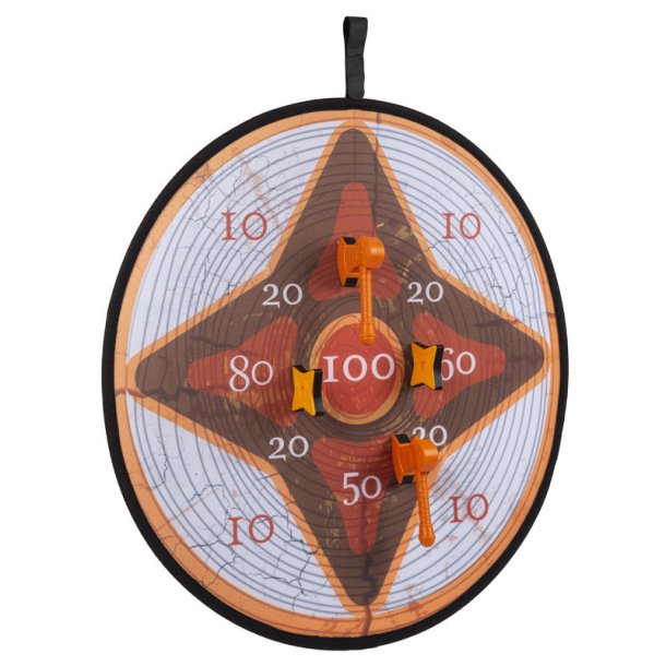 4-kids Velcro Dart m. kser og kastestjerner -  70 cm