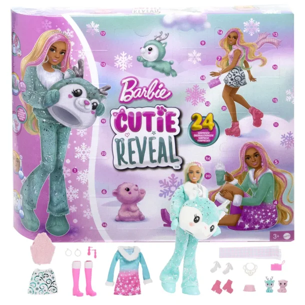 Barbie Cutie Reveal julekalender 2024