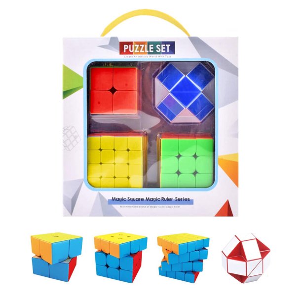 Vini Game IQ Rubiks cube og slange - 4-pak