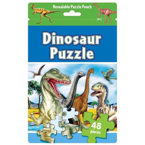 Puslespil Puzzle Bag DINOSAURUS