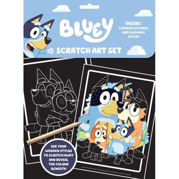 BLUEY Scratch Art Set