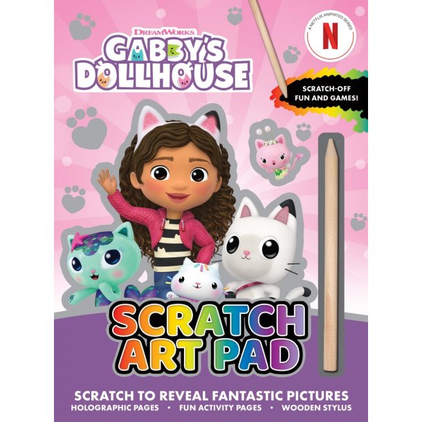 GABBY&acute;S DOLLHOUSE Scratch Art Pad