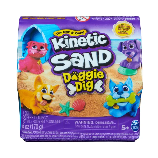 Kinetic Sand Doggie Dig - Assorterede