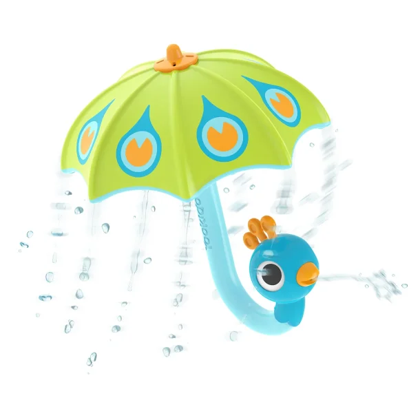 Yookidoo Fill 'N' Rain Peacock Umbrella - Green