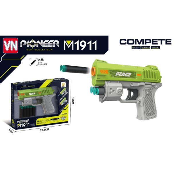 Pioneer agent pistol med sugekoppe pile