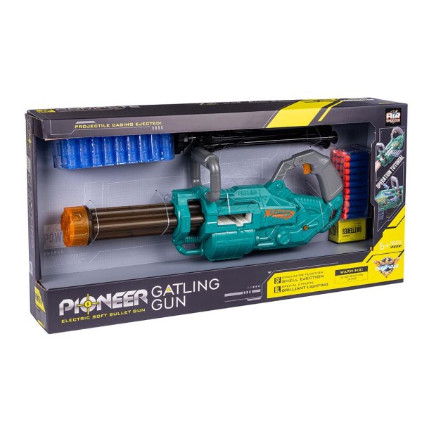 Pioneer Gatling Gun med 40 Pile til brn