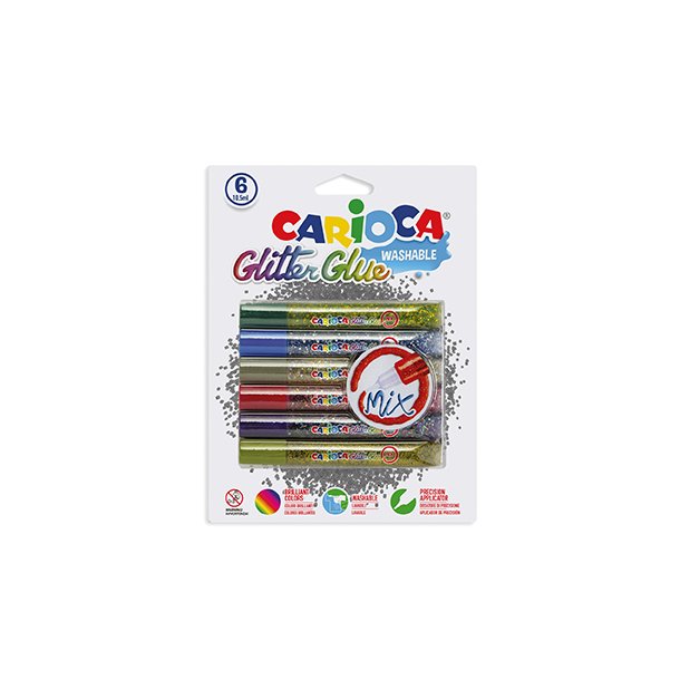 CARIOCA glitterlim. 6*10,5m. MULTICOLOR