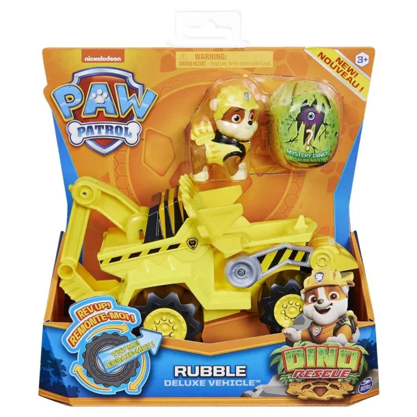 Paw Patrol - Dino Deluxe Vehicle Rubble