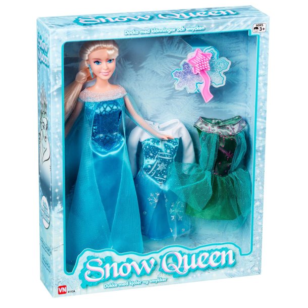 Judith Dukke Snow Queen m. 2 ekstra st tj - 29 cm dukke