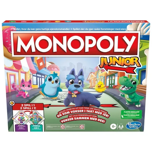 Monopoly Junior 2-i-1 Hasbro Spil