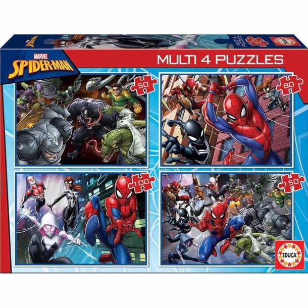 Educa Multi Ultimate Spider-Man Puslespil - 4 i 1