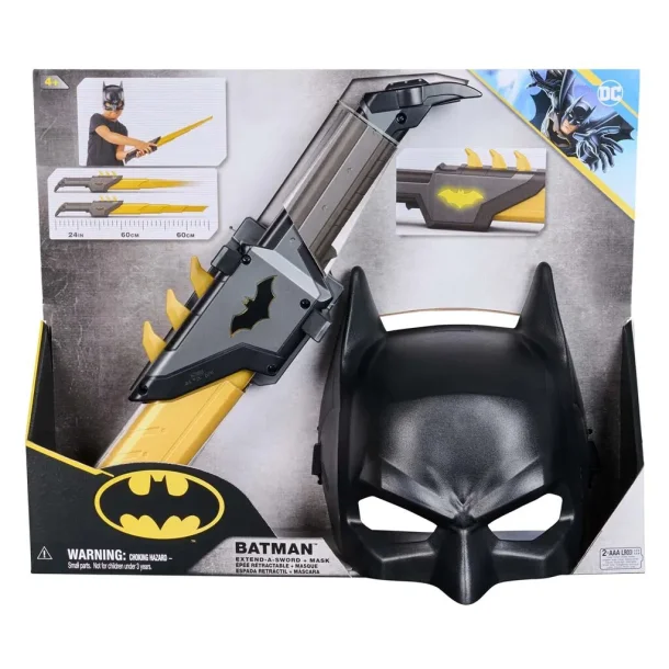 Batman Maske og svrd m. lys - 60 cm