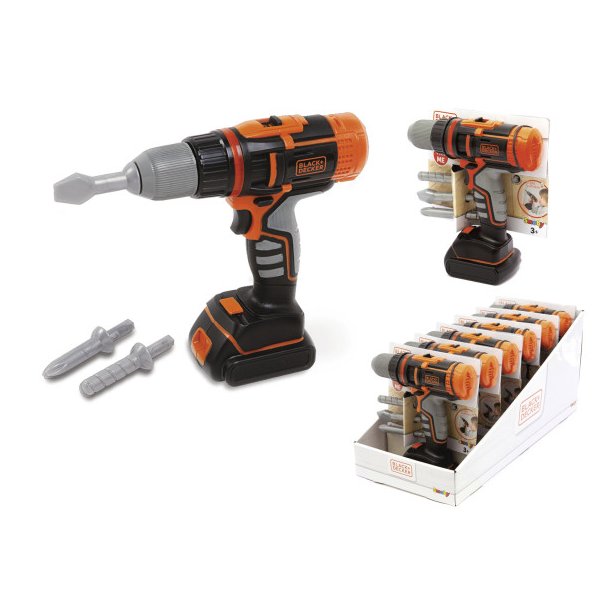 Black &amp; Decker Boremaskine m. holder og 3 bor til brn