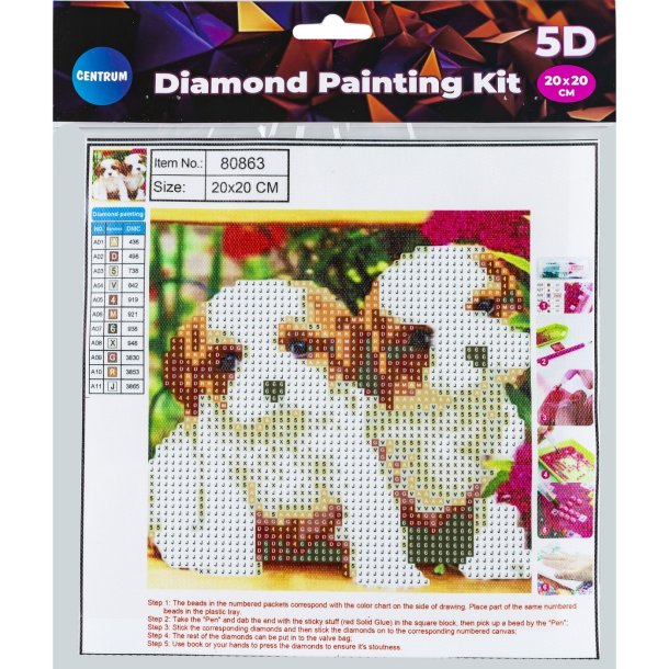 Diamond Painting 20*20cm. HUND