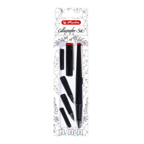 HERLITZ Kalligrafi st.Pen + 3 spidser