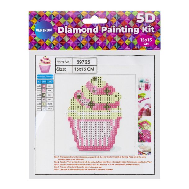 Diamond Painting 15*15cm. Cupcake