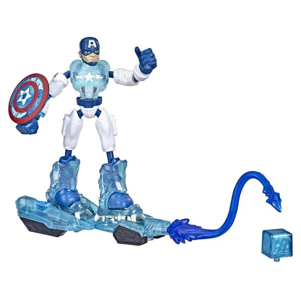 Mission Captain America  Bend and Flex 2-i-1- kretj og figur