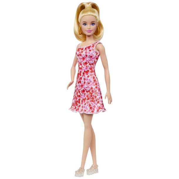 Barbie Fashionistas Dukke - Pink floral kjole