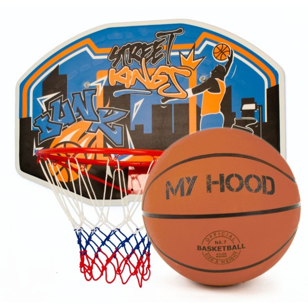 My Hood Basketkurv p plade med basketbold