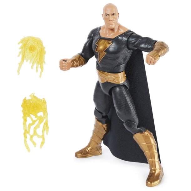 Black Adam Figur m. 15+ lyde - 30 cm