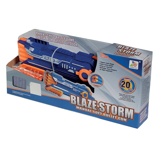 Blaze Storm Manuel Soft Gun m. 20 blde Pile